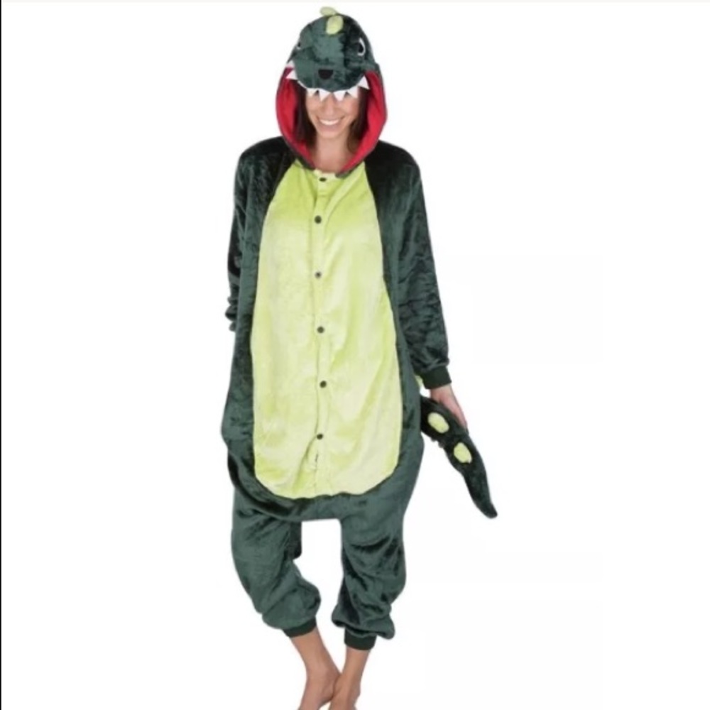 Emolly dinosaur adult onesie pajama lounger
